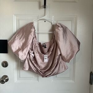 Express Puff Sleeve Crop Top